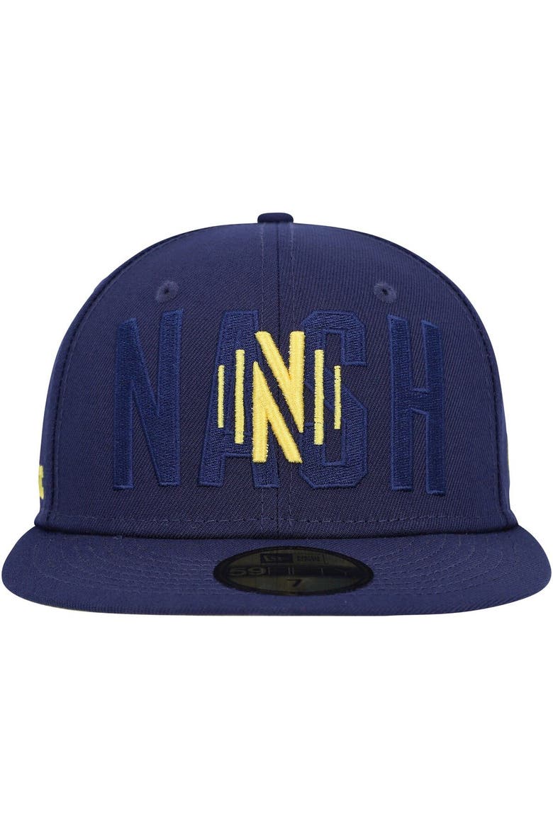Men's New Era Navy Nashville SC Kick Off 59FIFTY Fitted Hat, Alternate, color, Navy