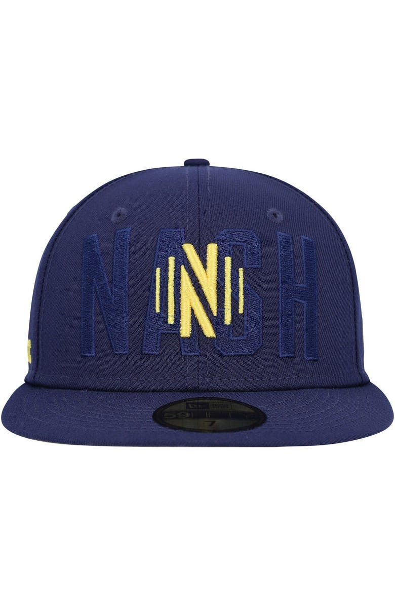 New Era Men's New Era Navy Nashville SC Kick Off 59FIFTY Fitted Hat, Alternate, color, Navy
