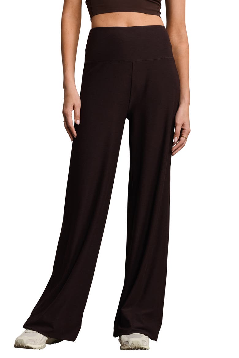Atmosphere Wide Leg Pants, Main, color, DARK ESPRESSO HEATHER