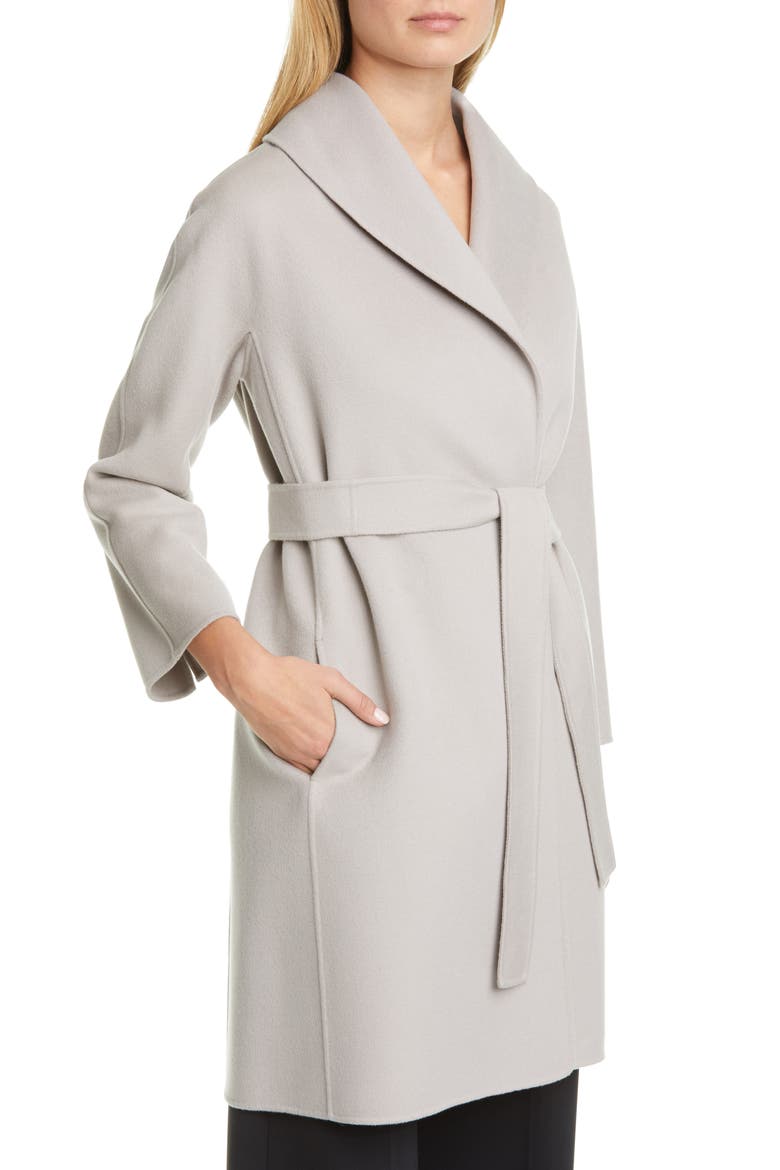 Messi Wool Wrap Coat, Alternate, color, LIGHT GREY