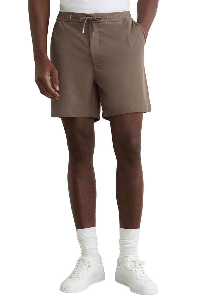 Newmark Drawstring Shorts, Main, color, MOCHA BROWN