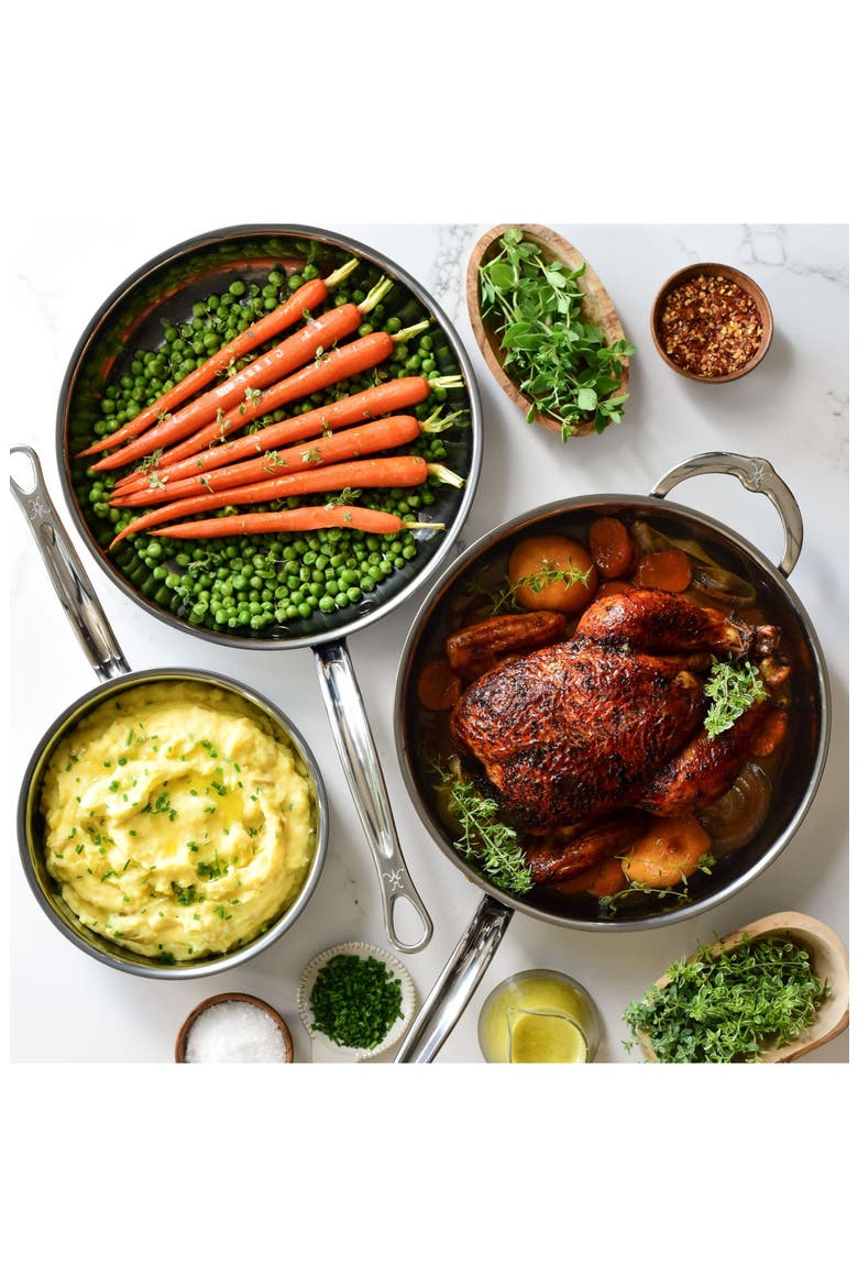 NanoBond Essential 5-Piece Cookware Set, Alternate, color, STAINLESS STEEL