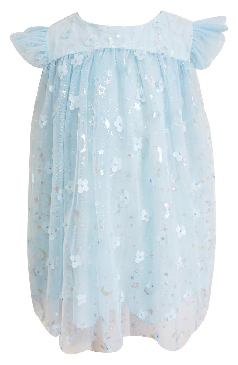 Popatu 3D Floral Party Dress, Main, color, Blue