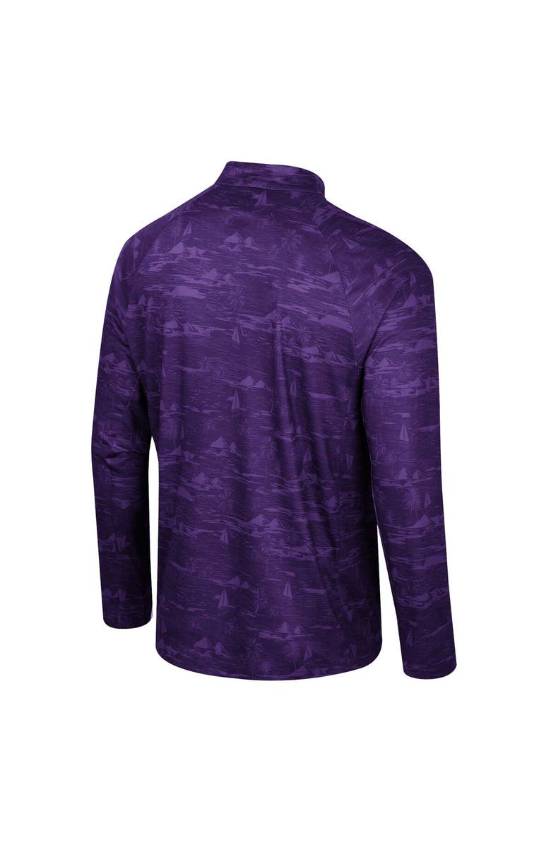 COLOSSEUM Men's Colosseum Purple Washington Huskies Carson Raglan Quarter-Zip Jacket, Alternate, color, Purple