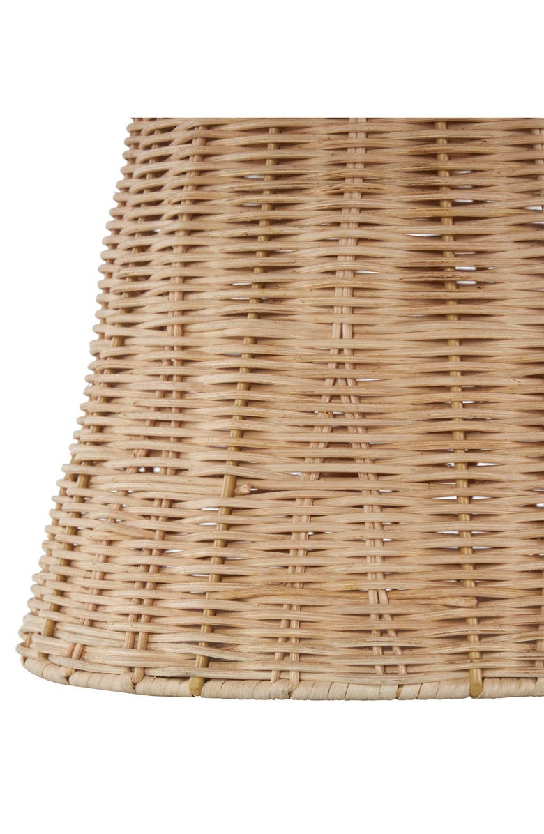 GINGER BIRCH STUDIO Rattan Vase, Alternate, color, Brown