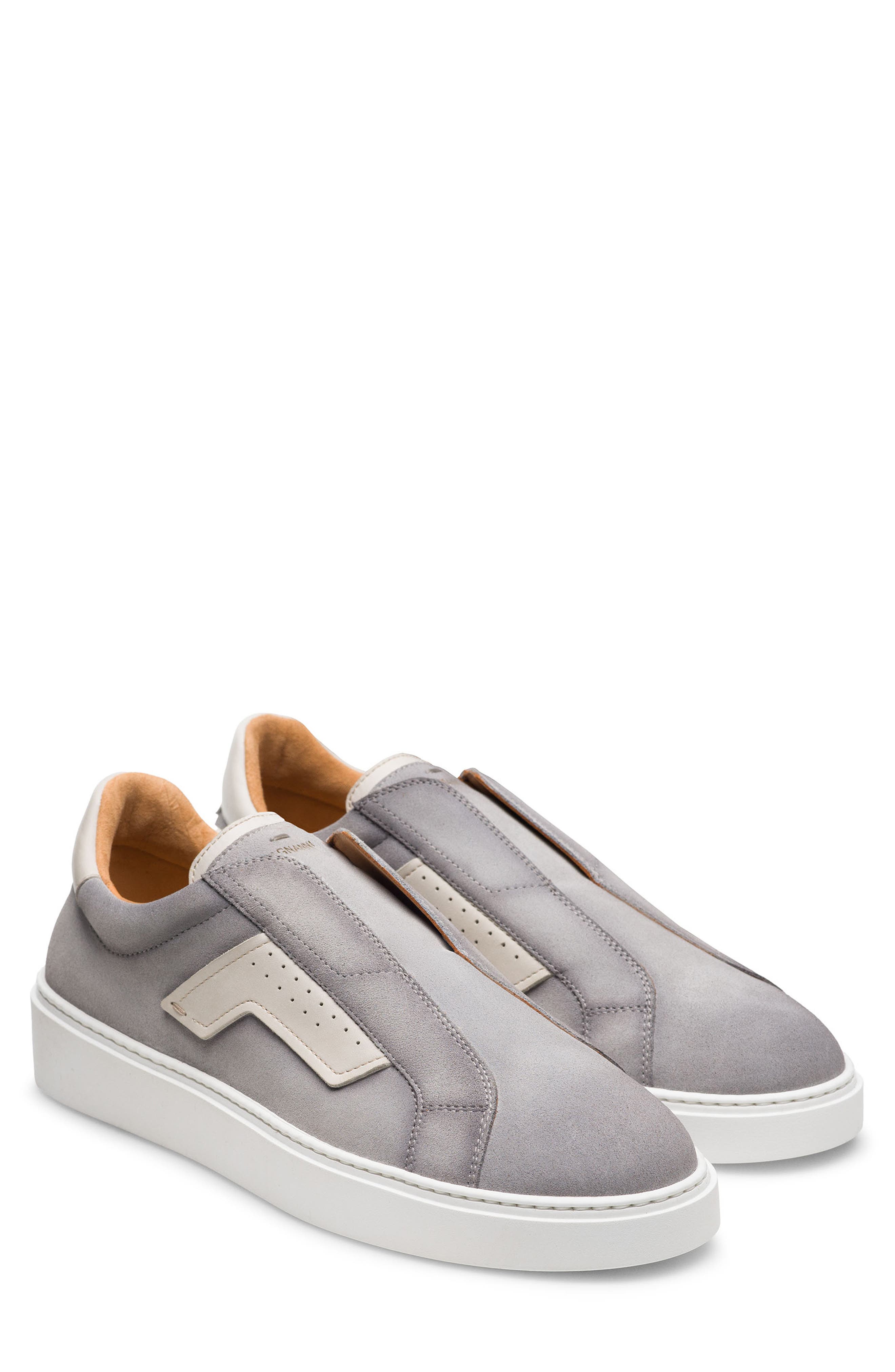 Magnanni Phoenix Slip-On Sneaker, Main, color, Metal Suede