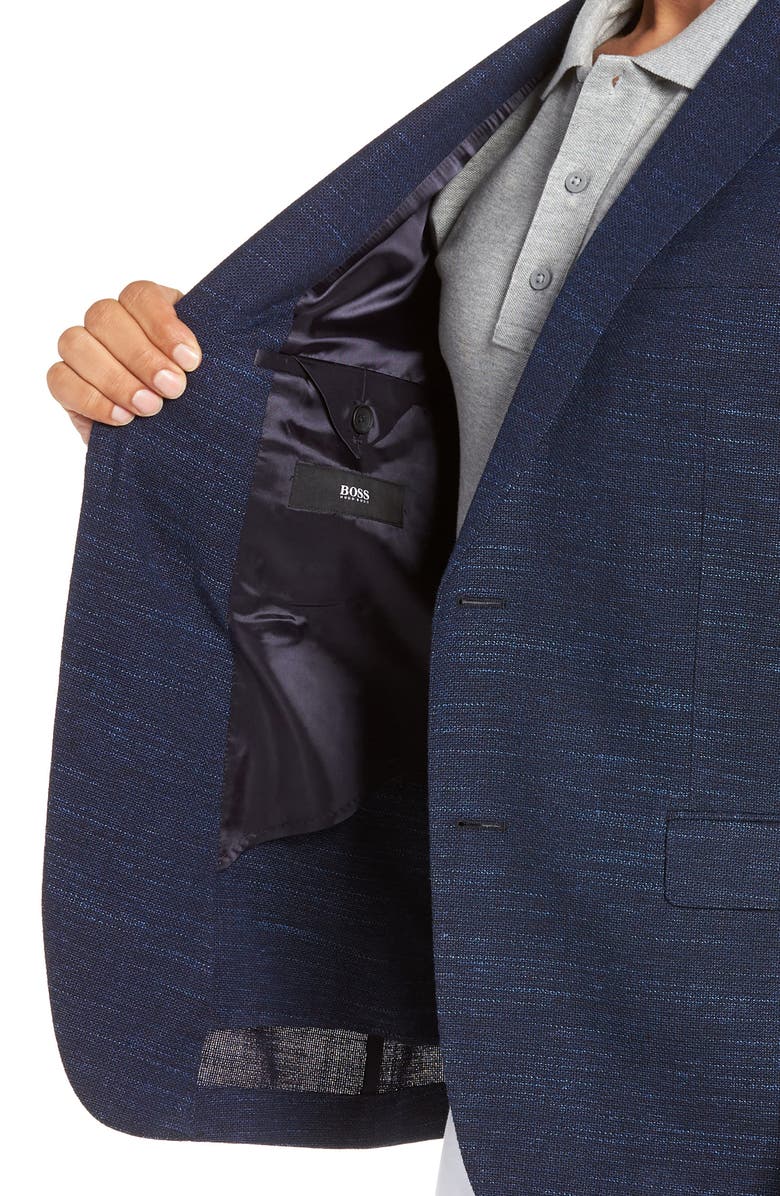 BOSS Nobis Trim Fit Wool Blend Blazer, Alternate, color, 