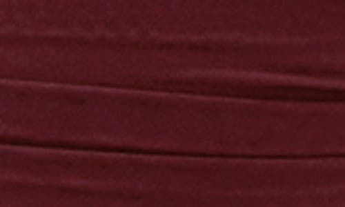 City Chic Livia Mesh Overlay Pencil Skirt In Burgundy