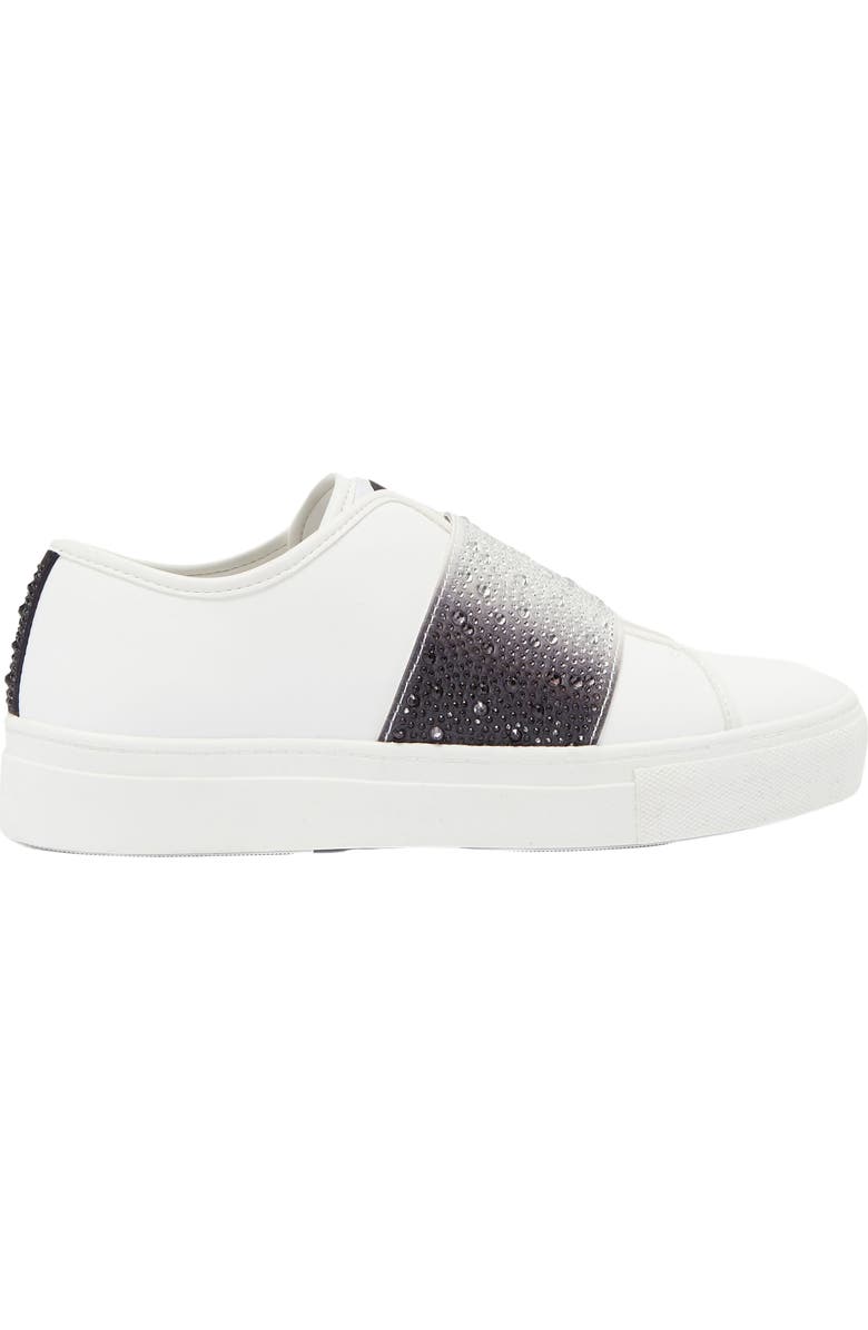 KARL LAGERFELD PARIS Remmy Rhinestone Slip-On Sneaker, Alternate, color,