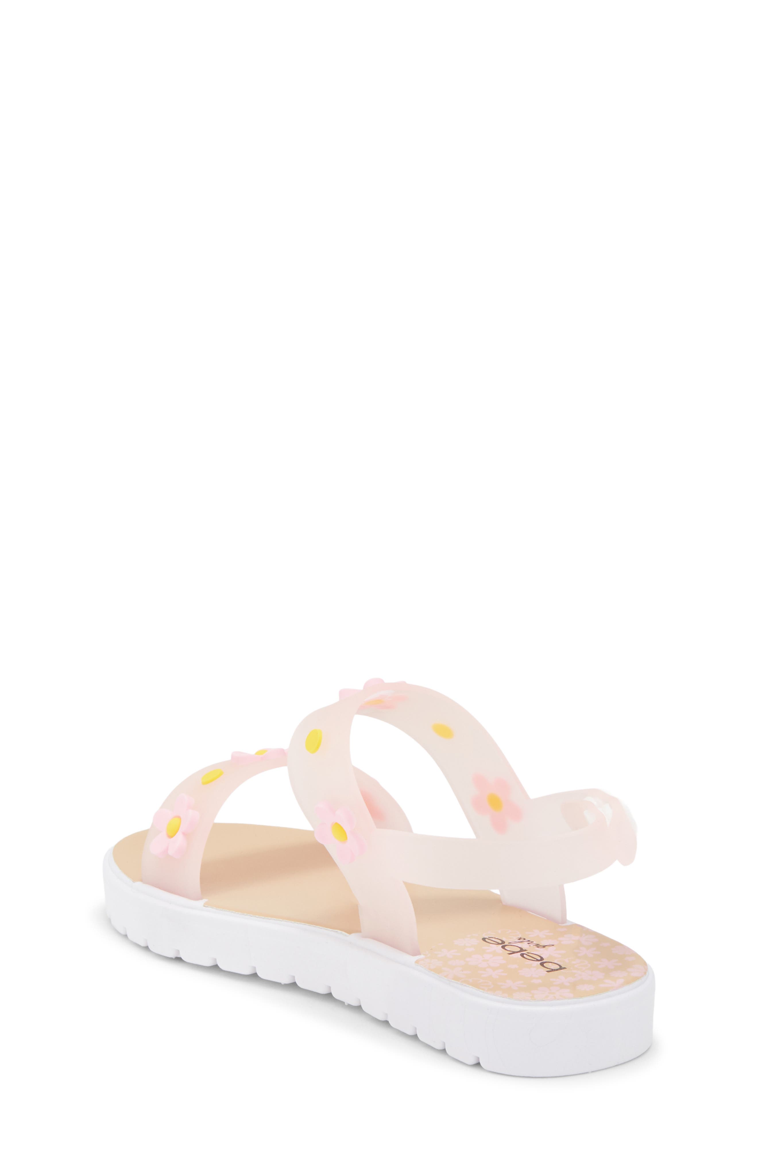 bebe Kids' Flower Sandal, Alternate, color, Blush