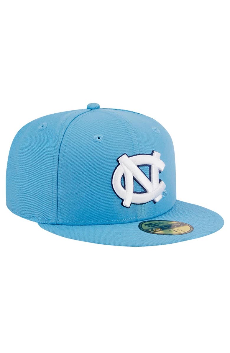 New Era Men's New Era Light Blue North Carolina Tar Heels 59FIFTY Fitted Hat, Alternate, color, 