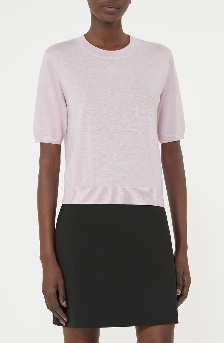 Weekend Max Mara Crewneck Wool & Cashmere Sweater, Main, color, Pink