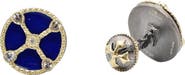 Armenta White Diamond & Sapphire Royal Cuff Links