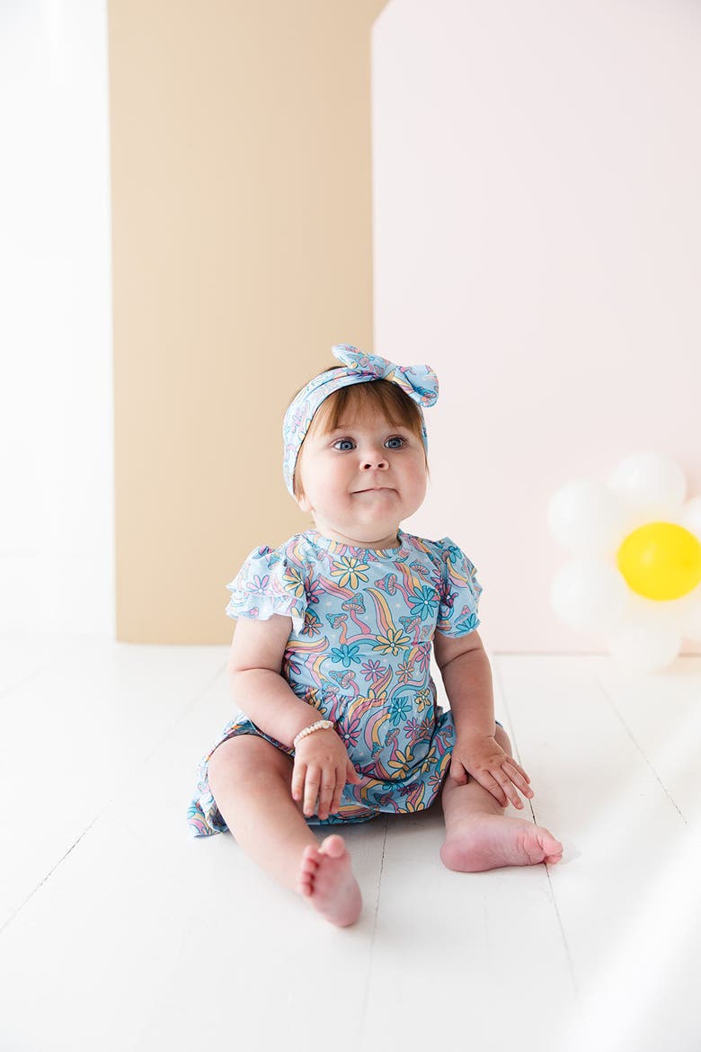Baby Girl's Groovy Fall After All Twirl Dress, Alternate, color, Blue