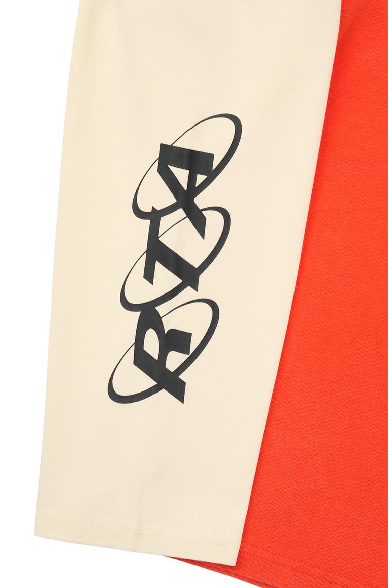 Loris Double Layer Logo Graphic T-Shirt, Alternate, color, ORANGE PLANETARY
