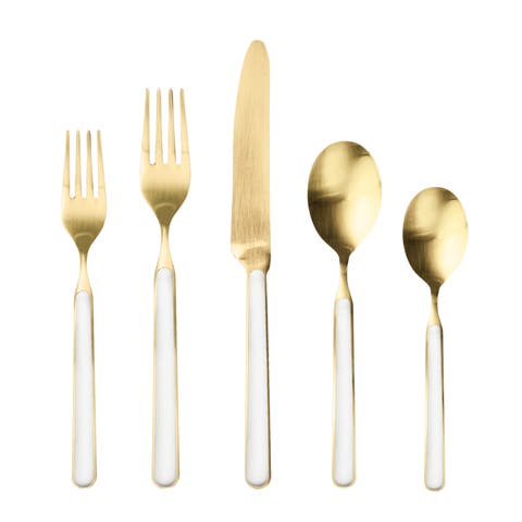 Fantasia Ice Gold Flatware  Set - 5 Pieces