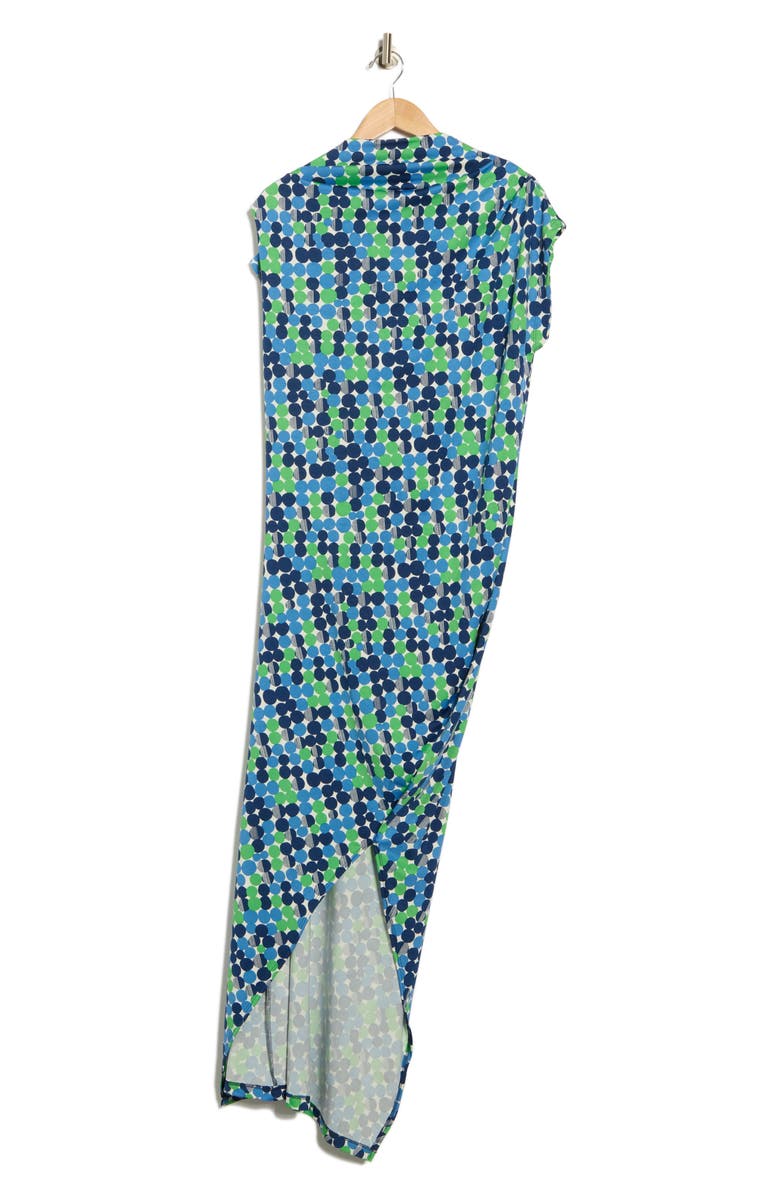 Renee C Ruched Cap Sleeve Body-Con Dress, Alternate, color, Blue