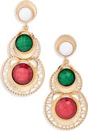 Tasha Faux Stone Drop Earrings