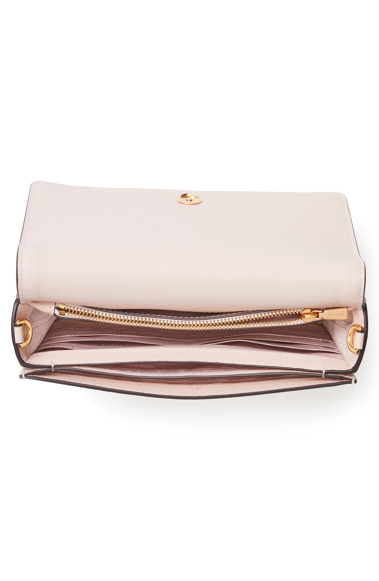 Kate Spade New York morgan colorblock saffiano leather crossbody bag, Alternate, color, Pale Dogwood Multi