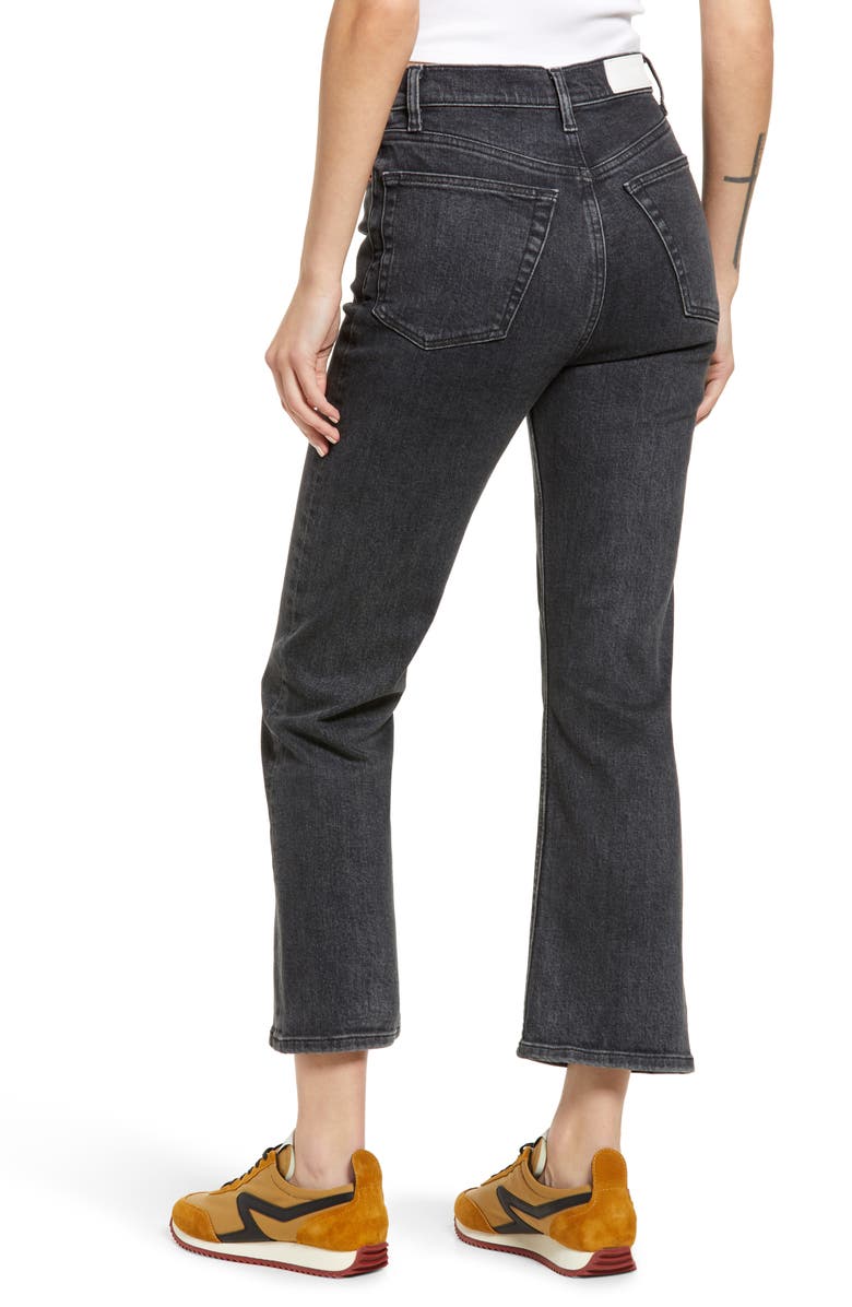 Re/Done '70s High Waist Crop Bootcut Jeans, Alternate, color, 