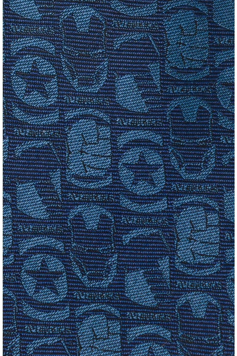 x Marvel Avengers Medallion Silk Blend Tie, Alternate, color, BLUE