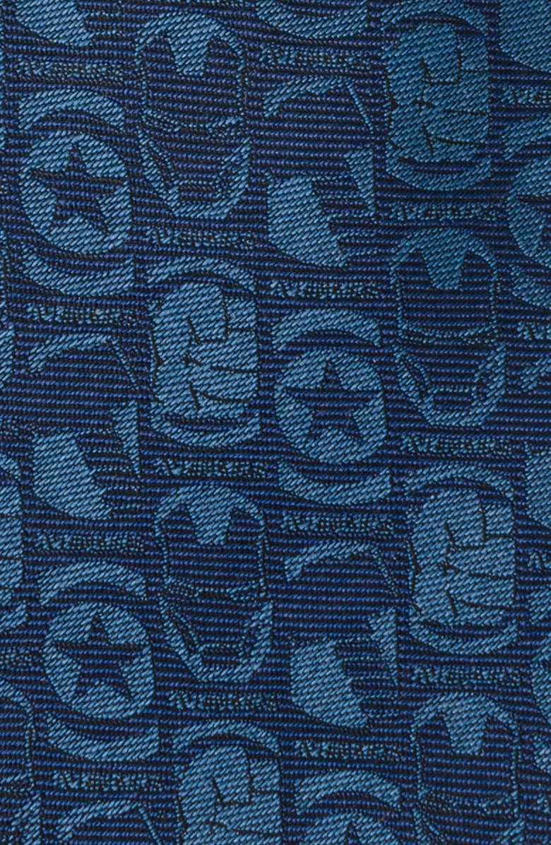 Cufflinks, Inc. x Marvel Avengers Medallion Silk Blend Tie, Alternate, color, Blue