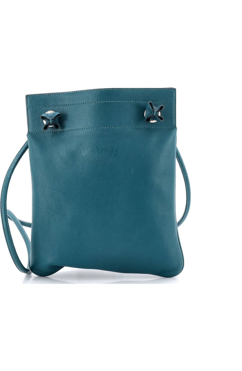 Pre-Owned Hermes Aline Bag Milo Lambskin and Swift Mini, Main, color, Vert Bosphore