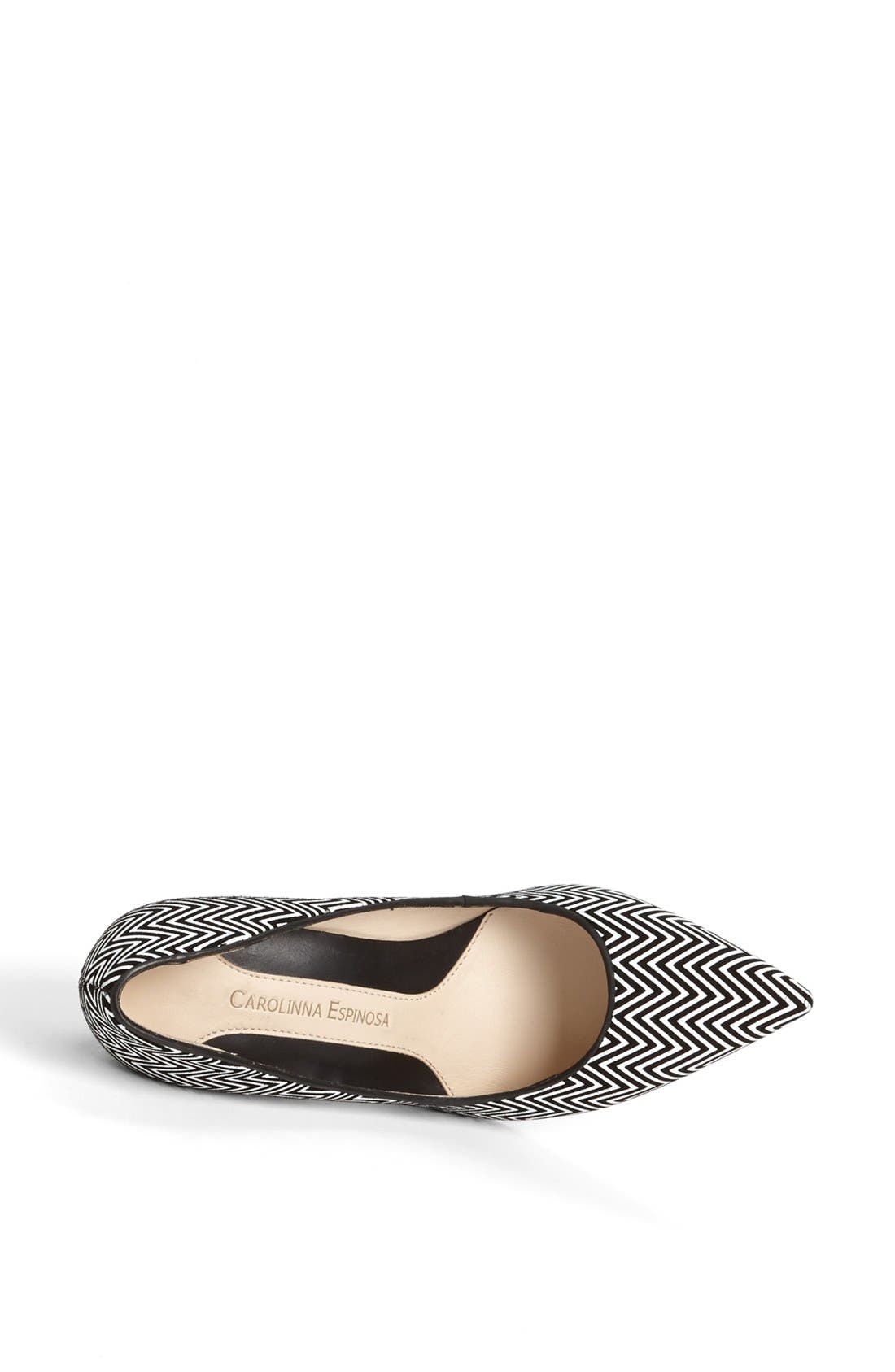 'Nala' Pump, Alternate, color, BLACK/ WHITE
