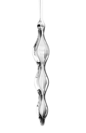 Orrefors 2021 Annual Icicle Ornament In Transparent