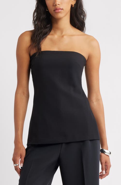 Open Edit Tunic Tube Top In Black