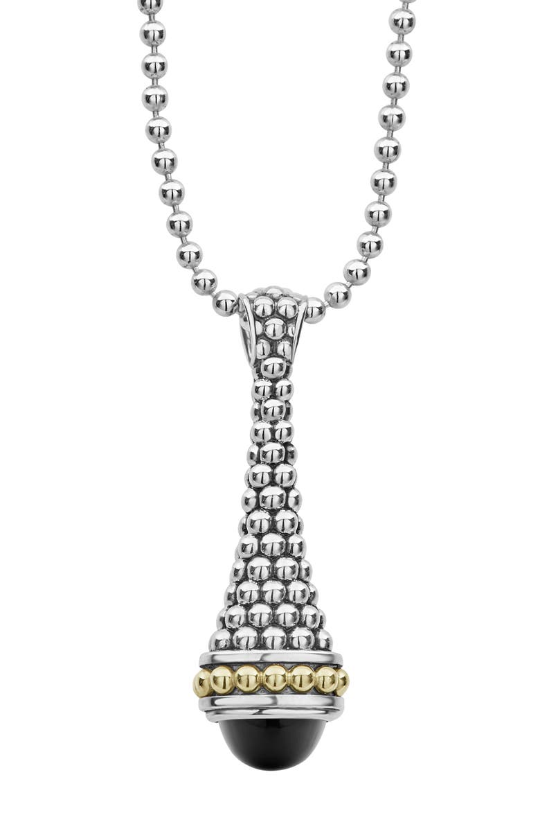 LAGOS Signature Caviar Long Pendant Necklace, Alternate, color, 