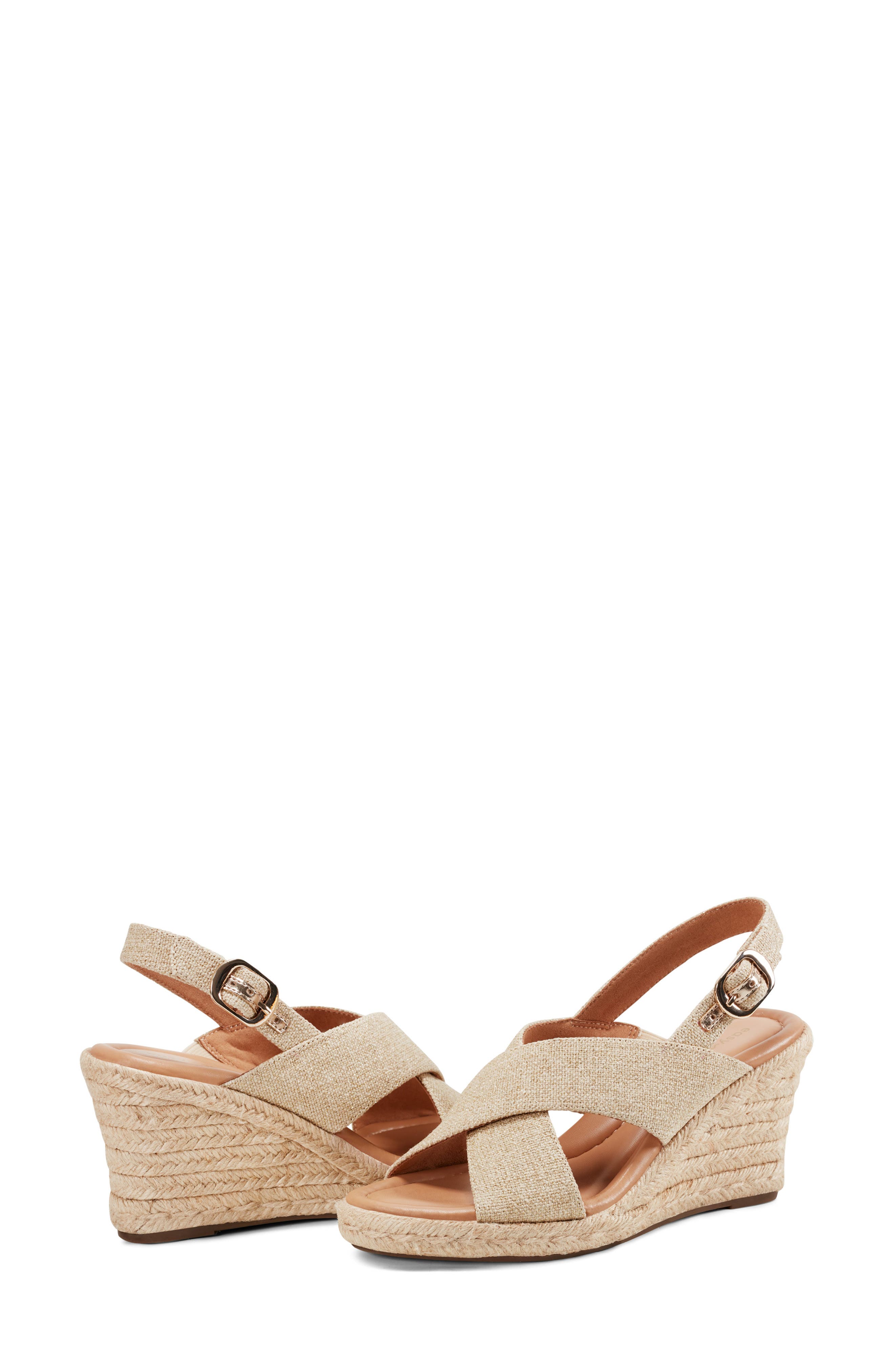 Ariane Espadrille Slingback Platform Wedge Sandal, Alternate, color, BEIGE