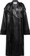 Michael Kors Collection Belt Neck Plongé Leather Trench Coat