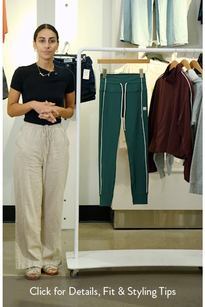 Daily Piped Drawstring Leggings video