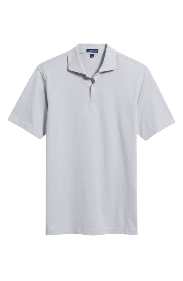 Peter Millar Crown Crafted Albatross Pima Cotton Blend Polo, Alternate, color, Gale Grey