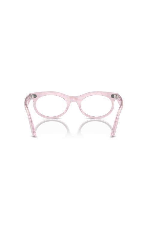 Ray Ban Ray-ban 50mm Oval Optical Glasses In Purple