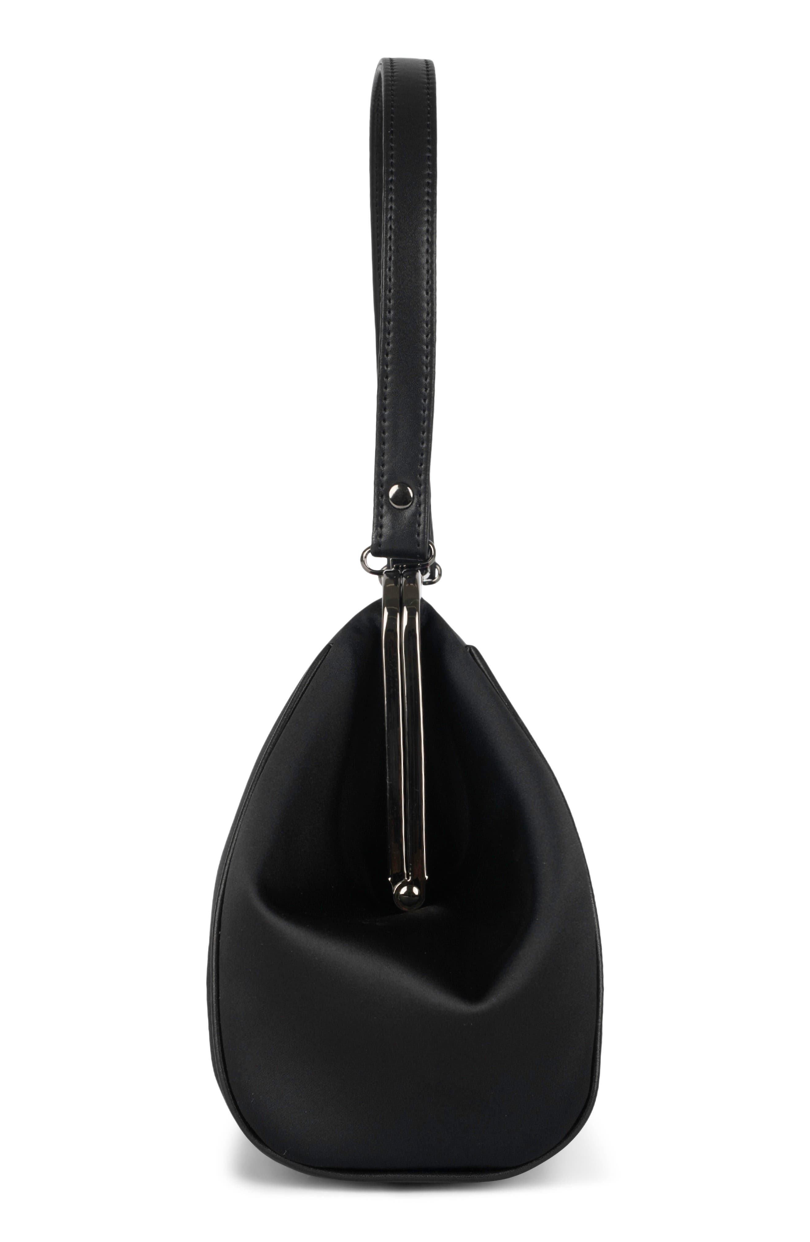 Its-Bit Satin Handbag, Alternate, color, MOUTH PRINT