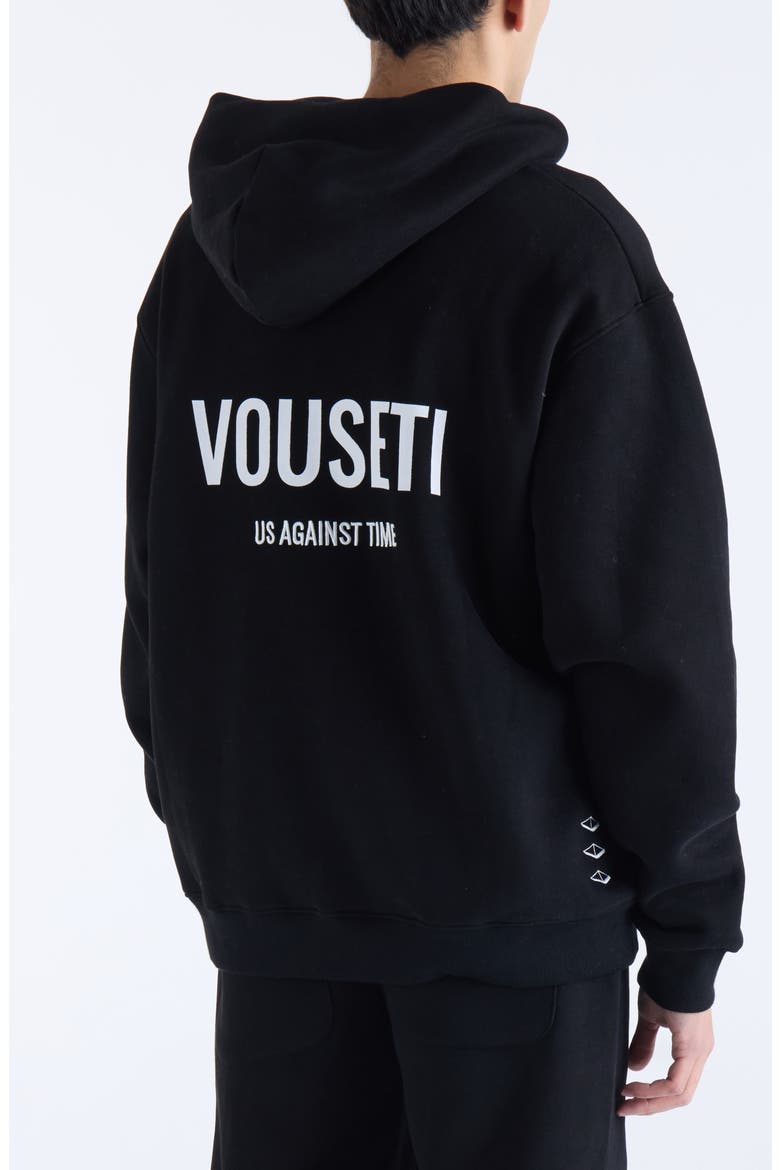 Us Against Time Pullover Hoodie, Alternate, color, BLACK