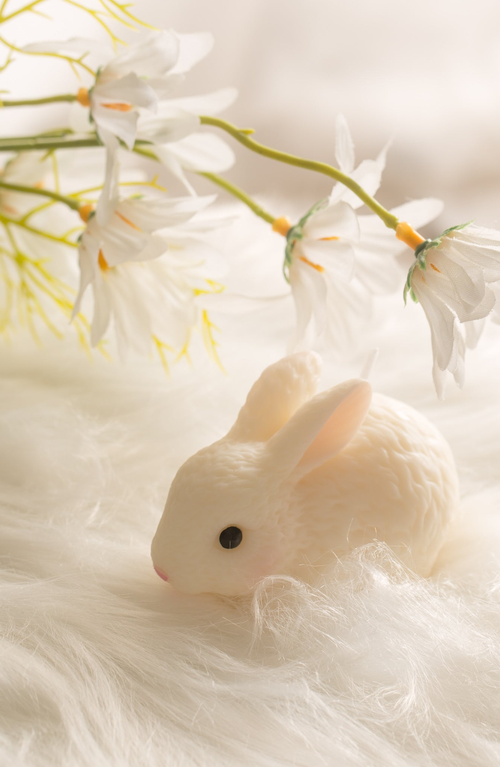 Southlake Gifts Blushing Bunny Candle In Lying Down