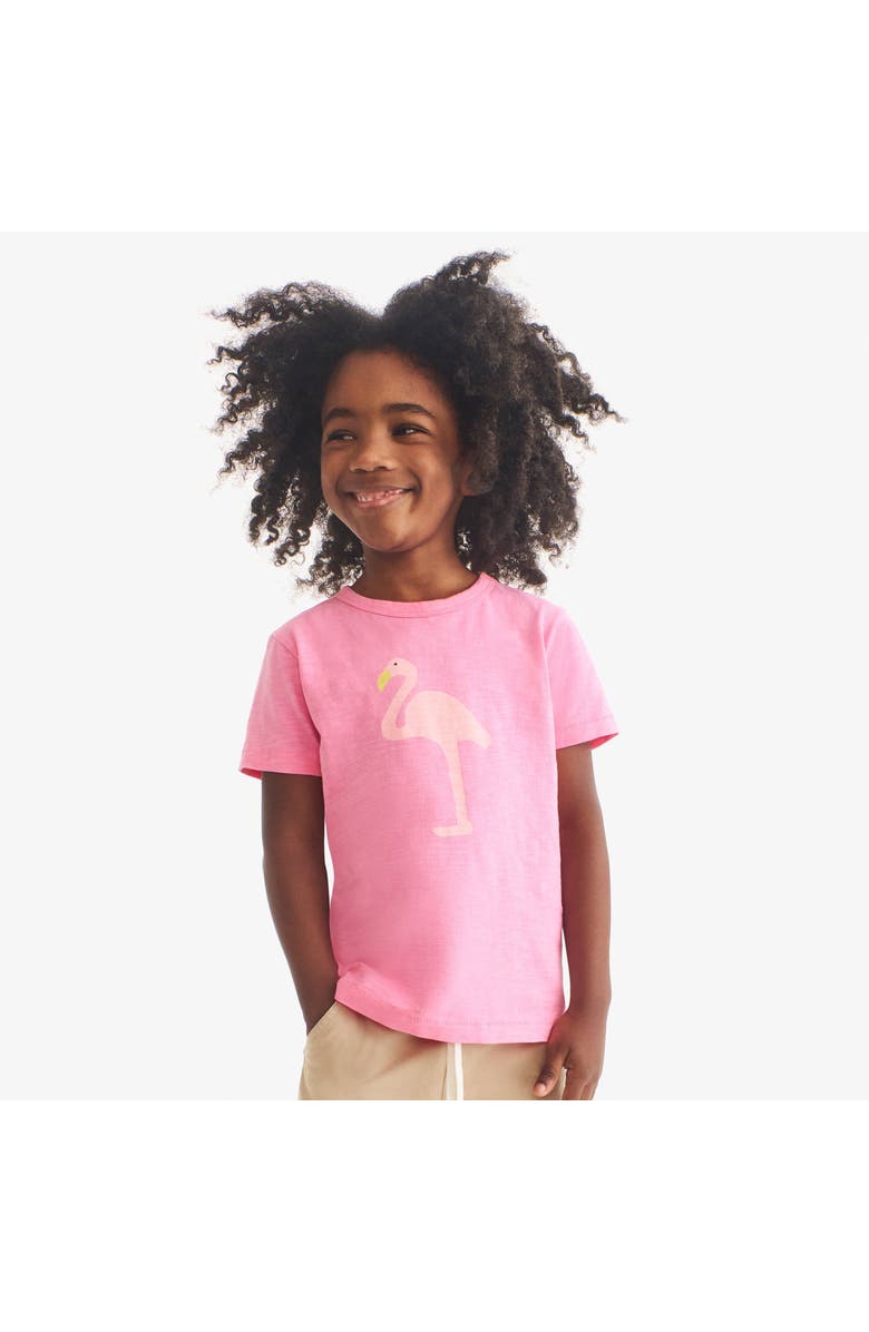 Primary Kids Flamingo Tee, Alternate, color, Taffy