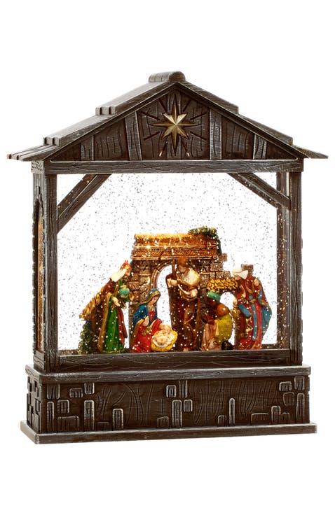 Holy Family Stable Scene with LED