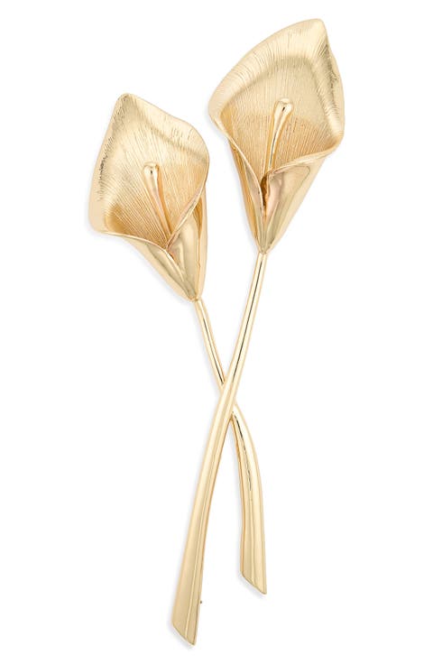 Double Calla Lily Brooch