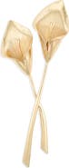 Carolina Herrera Double Calla Lily Brooch