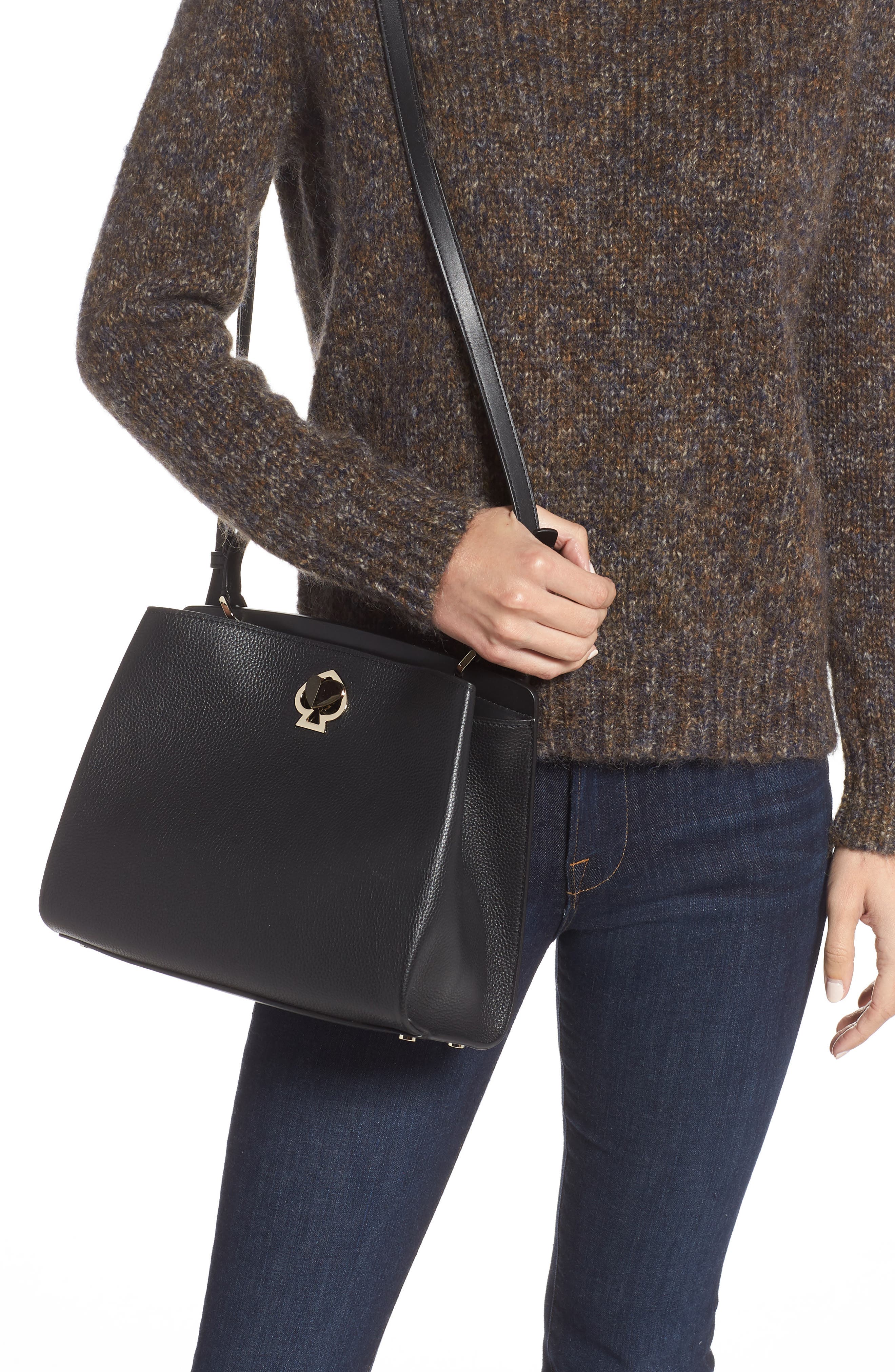 Kate Spade New York medium romy leather satchel, Alternate, color, 