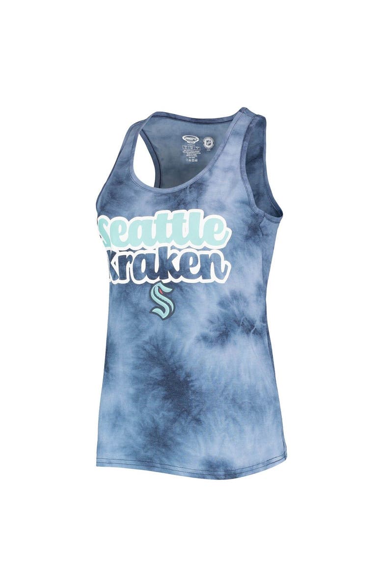 CONCEPTS SPORT Women's Concepts Sport Deep Sea Blue Seattle Kraken Billboard Racerback Tank Top & Shorts Set, Alternate, color, 