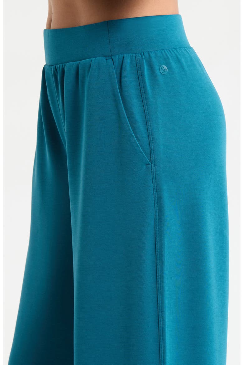 Ultra Soft High Waist Straight Leg Pants, Alternate, color, TEAL SEAGATE