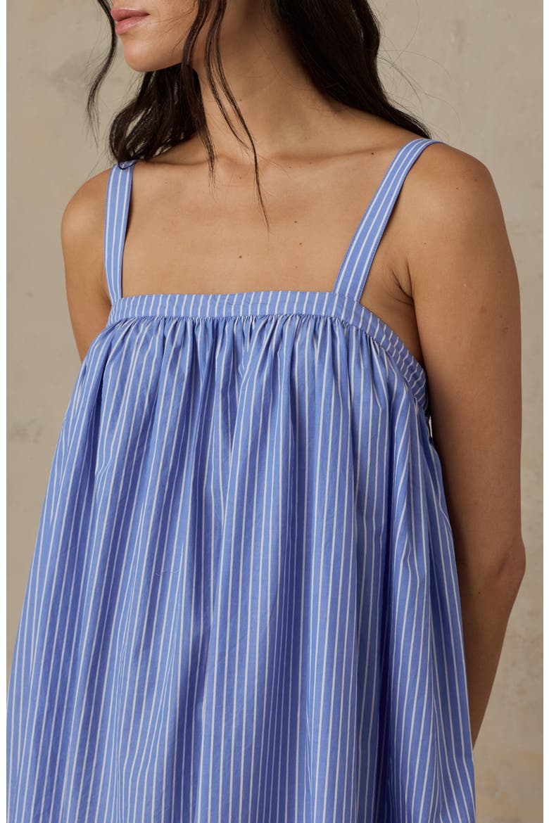 Coastal Poplin Emmy Maxi Dress, Alternate, color, DEEPWATER STRIPE