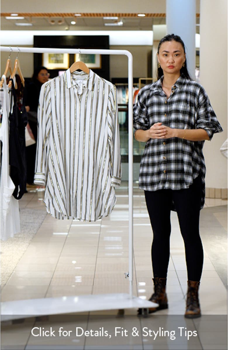 Metallic Stripe Cover-Up Tunic, sales video thumbnail