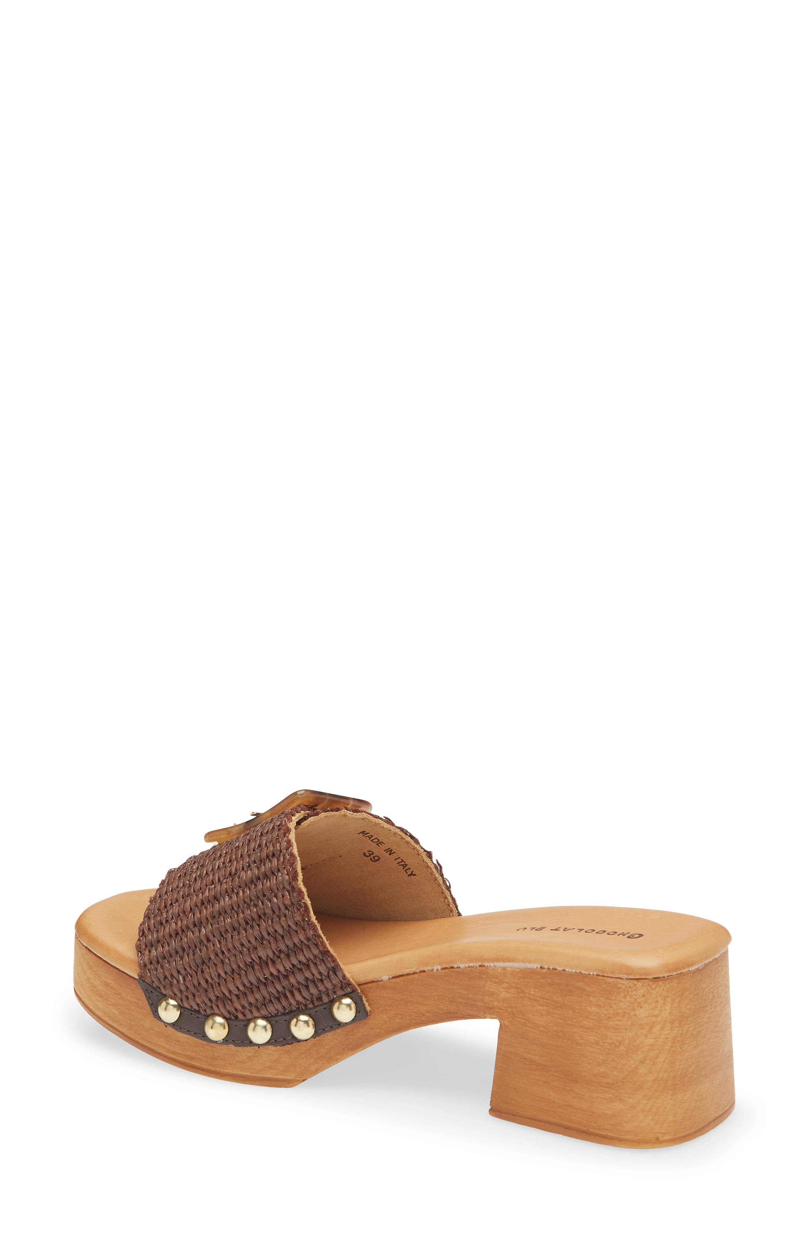 Chocolat Blu Lari Platform Sandal, Alternate, color, Brown Raffia