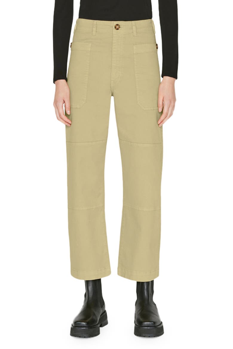 Stretch Cotton Utility Pants, Main, color, WASHED TAN